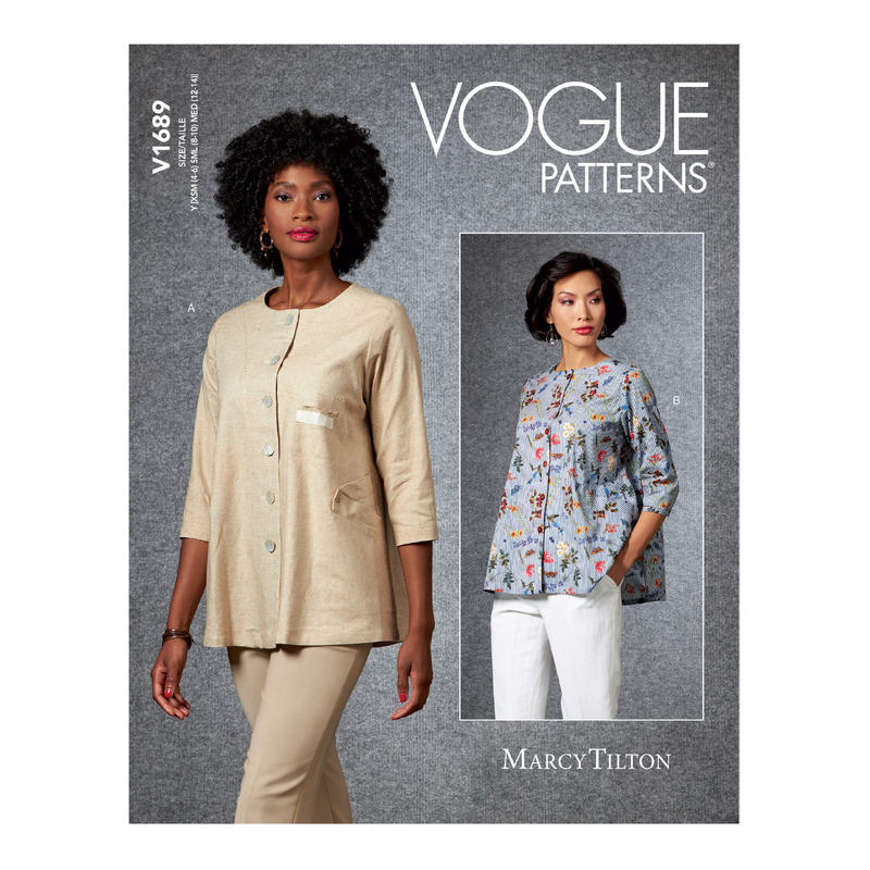 Vogue Sewing Pattern Misses' Jacket 1689y (Sizes XS-S-M)