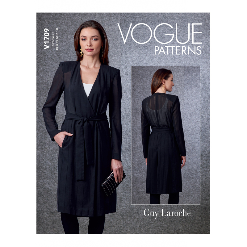 Vogue Sewing Pattern - Misses' Jacket & Belt 1709B5