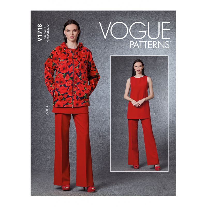 Vogue Sewing Pattern - Misses' Jacket, Tunic & Pants 1718B5