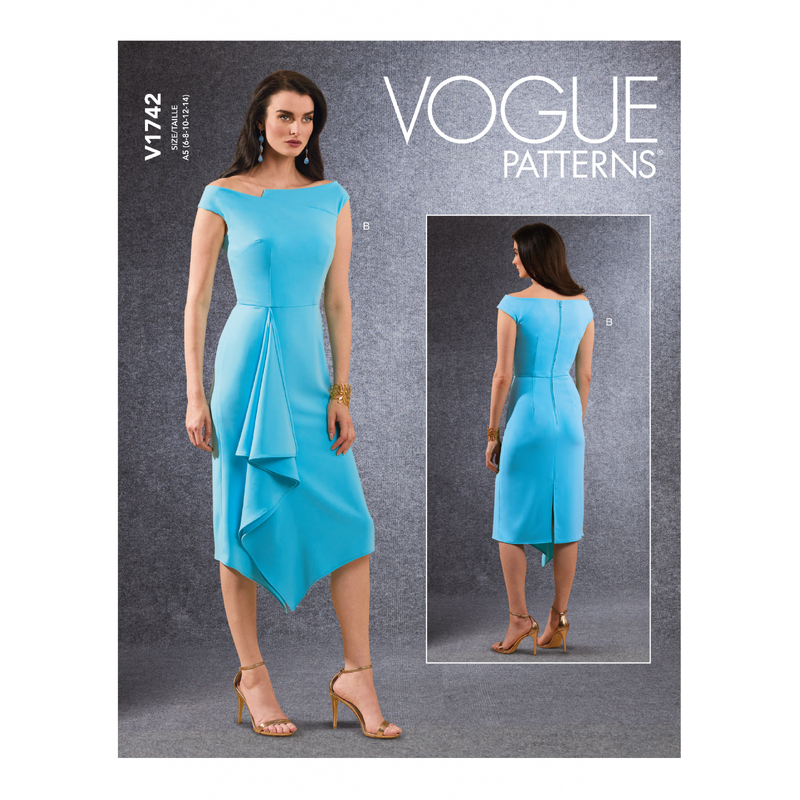 Vogue Sewing Pattern Misses' Dress 1742 A5 (Sizes 6-14)