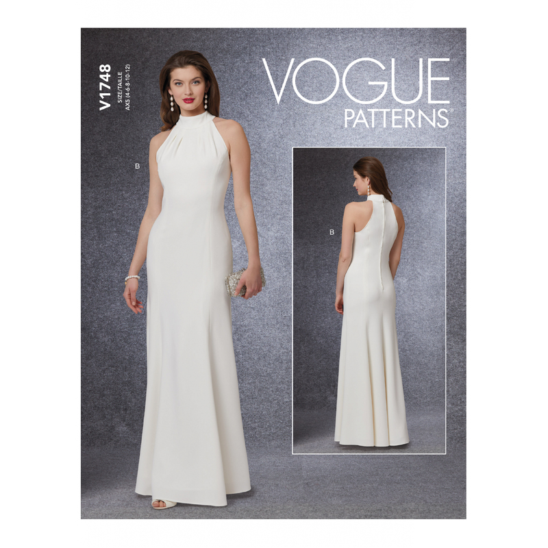 Vogue Sewing Pattern -Misses' Special Occasion Dress 1748D5 (Sizes 12-20)