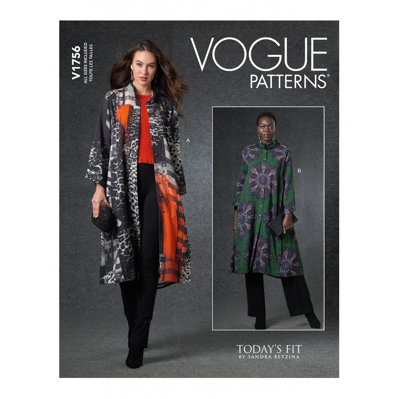 Vogue Sewing Pattern Misses' Duster 1756A