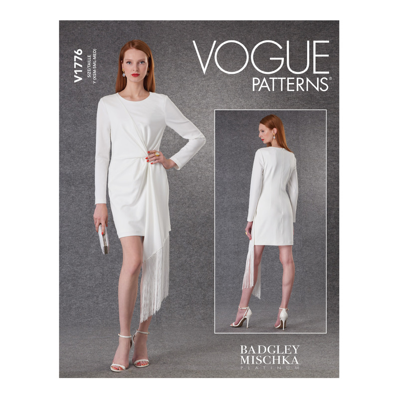 Vogue Sewing Pattern Misses' Dress Badgley Mischka 1776ZZ (Sizes L-XL-XXL)