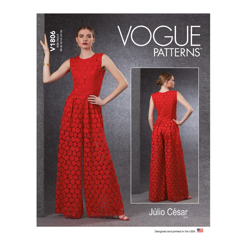 Vogue Sewing Pattern - Misses' & Misses' Petite Jumpsuit 1806F5