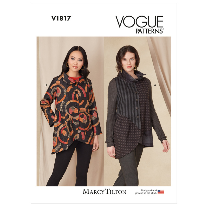 Vogue Sewing Pattern - Misses' Jacket and Vest 1817B5