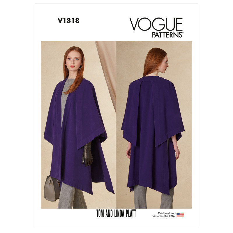 Vogue Sewing Pattern Misses' Cape 1818A