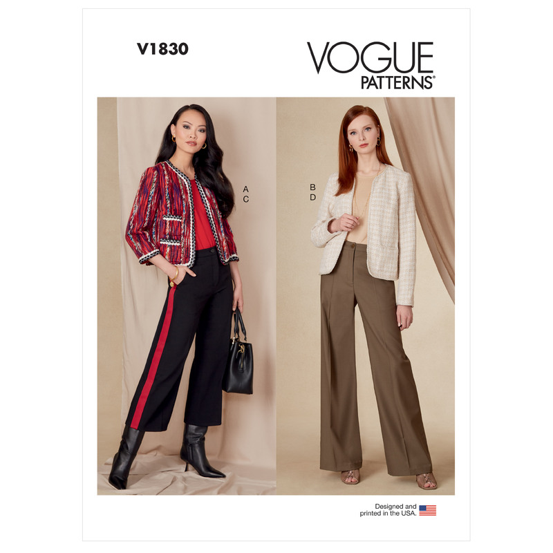 Vogue Sewing Pattern - Misses' Jacket and Pants 1830B5