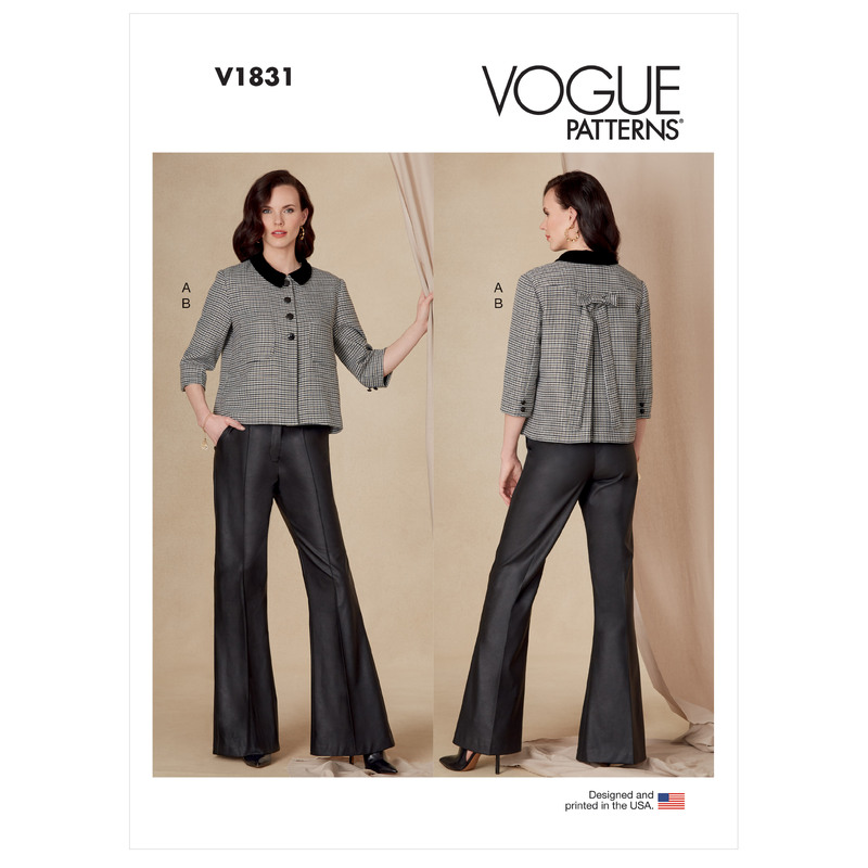 Vogue Sewing Pattern - Misses' and Misses' Petite Jacket and Pants 1831F5