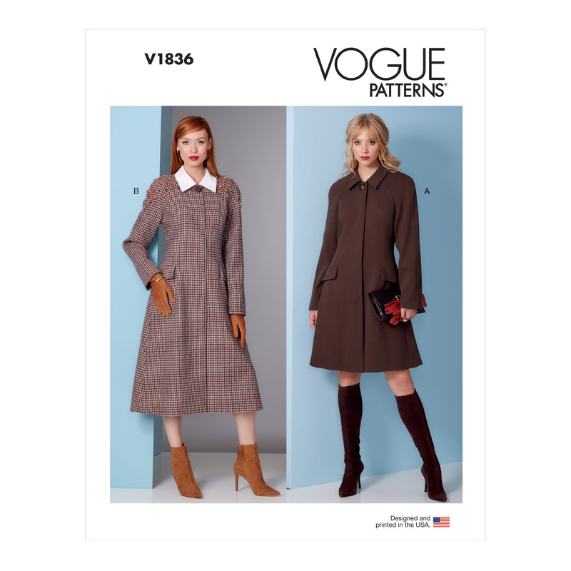 Vogue Sewing Pattern - Misses' Coat 1836F5