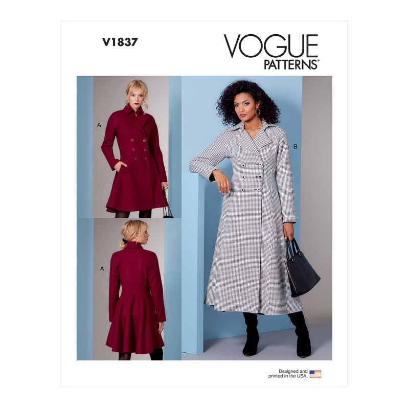 Vogue Sewing Pattern - Misses' Coat 1837B5