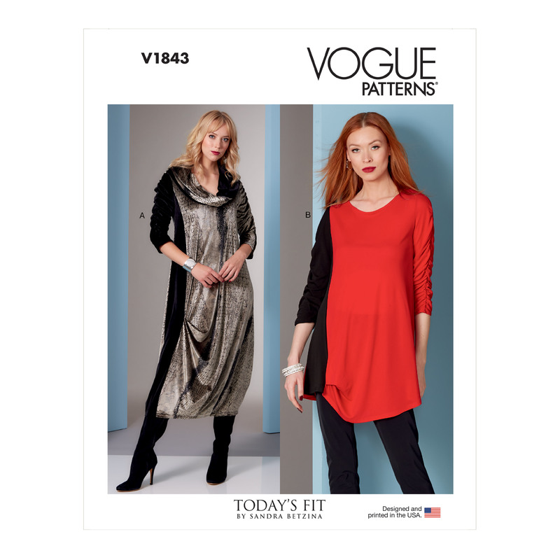 Vogue Sewing Pattern Misses' Dress and Tunic 1843A