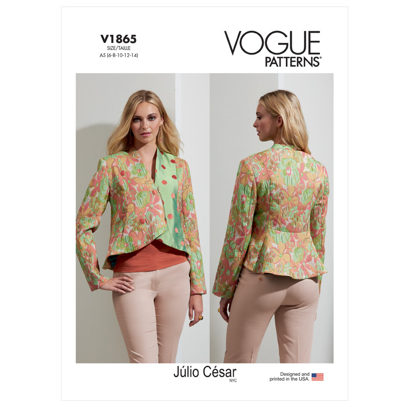 Vogue Sewing Pattern - Misses' Jacket 1865F5