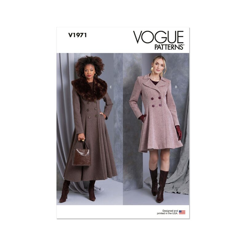 Vogue Patterns V1971h5 Misses’ Coat in Five Lengths sizes 6-14