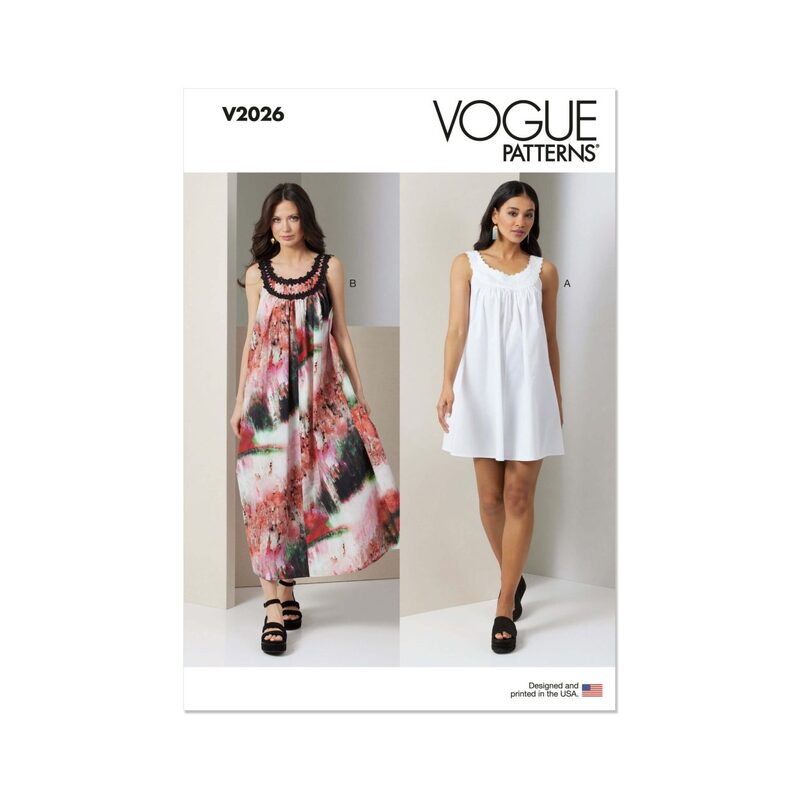 Vogue Patterns V2026h5 Misses’ Dress in Two Lengths size 6-14