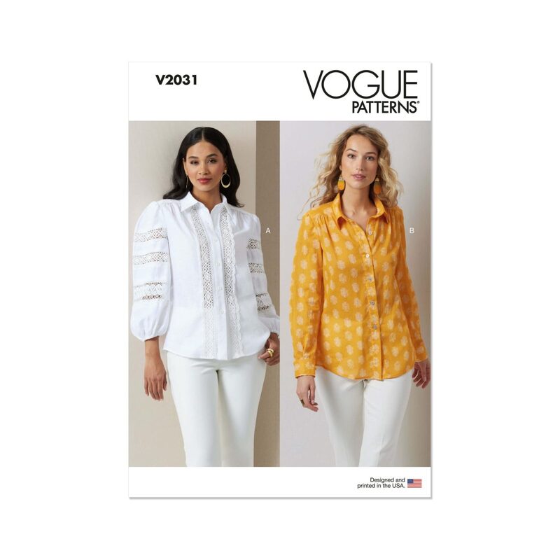 Vogue Patterns V2031h5 Misses’ Blouses size 6-14