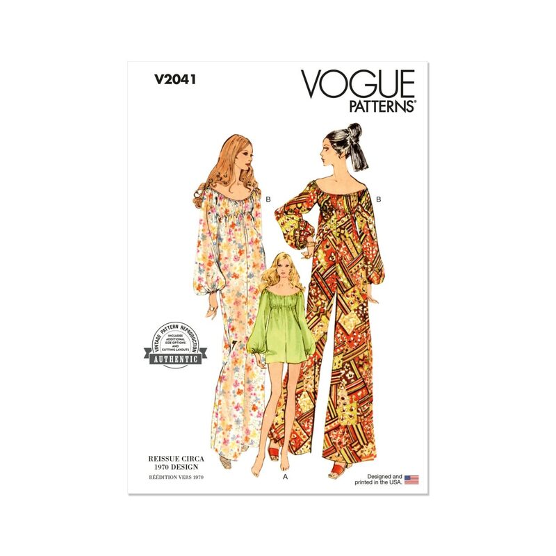 Vogue Patterns V2041a Misses’ Jumpsuit in Two Lengths size s-xl