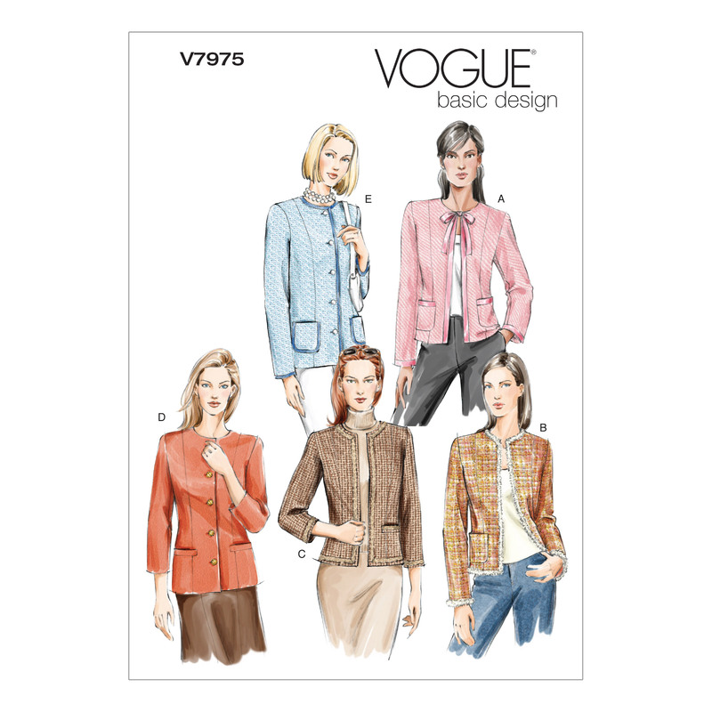 Vogue Sewing Pattern Misses'/Misses' Petite Jacket 7975A