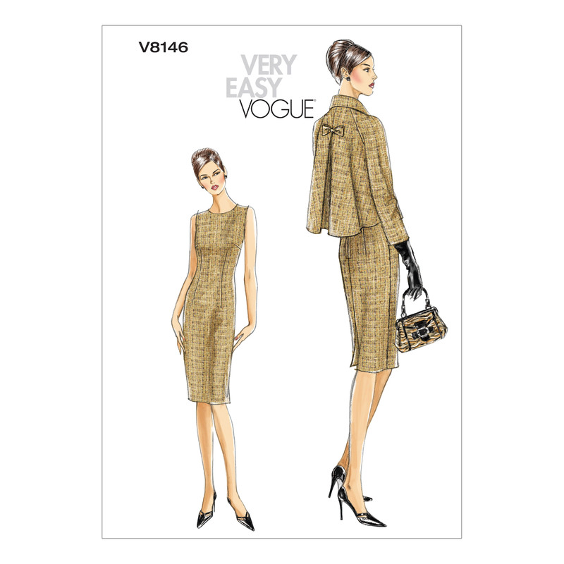 Vogue Sewing Pattern - Misses'/Misses' Petite Jacket and Dress 8146EE