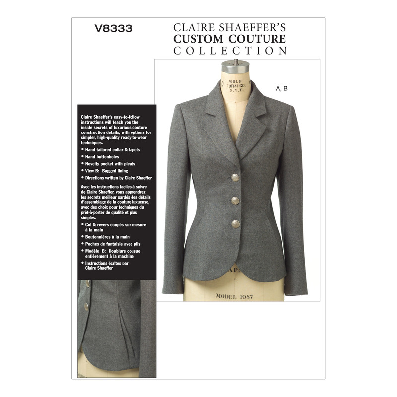 Vogue Sewing Pattern Misses'/Misses' Petite Jacket 8333D