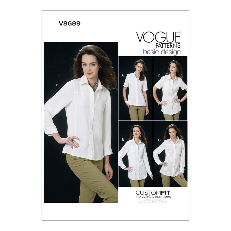 Vogue Sewing Pattern - Misses' Shirt 8689AA