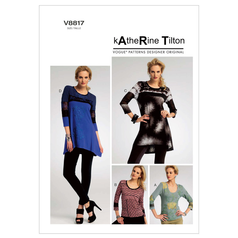 Vogue Sewing Pattern - Misses' Top 8817F5