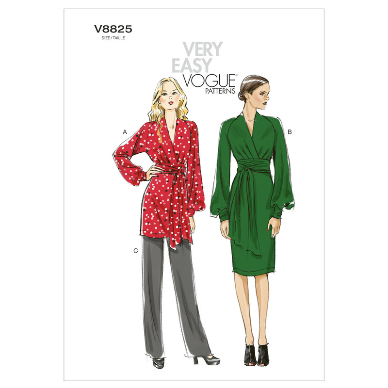 Vogue Sewing Pattern - Misses' Tunic, Dress And Pants 8825F5