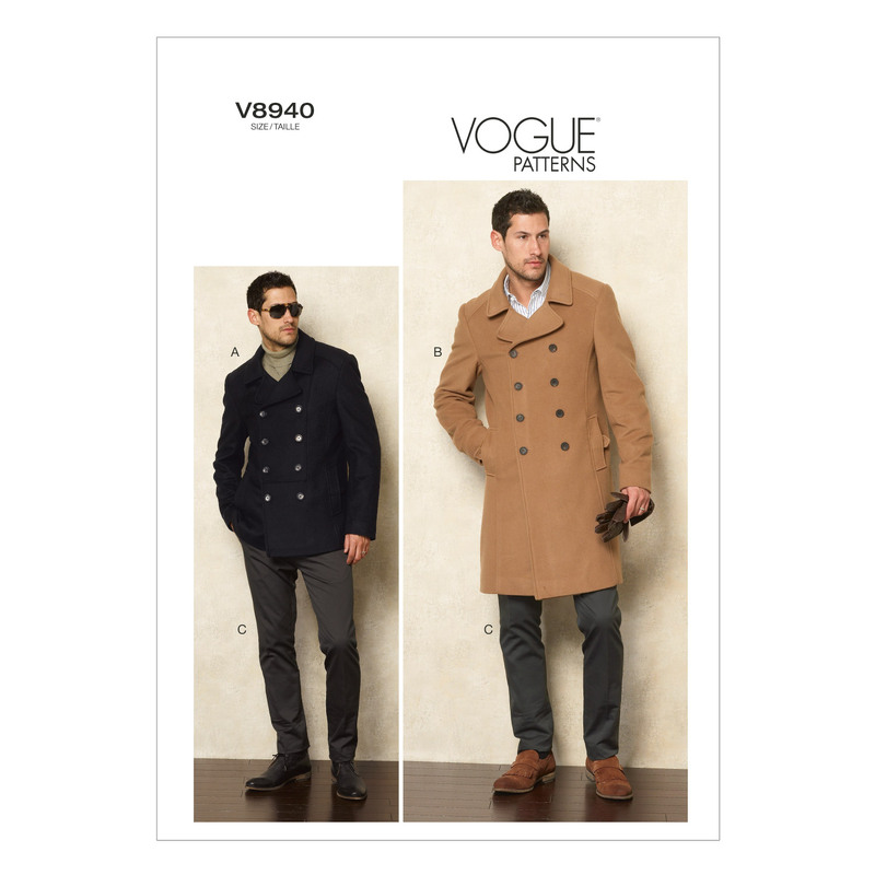 Vogue Sewing Pattern Men's Jacket and Pants 8940MUU (Sizes 34-40)