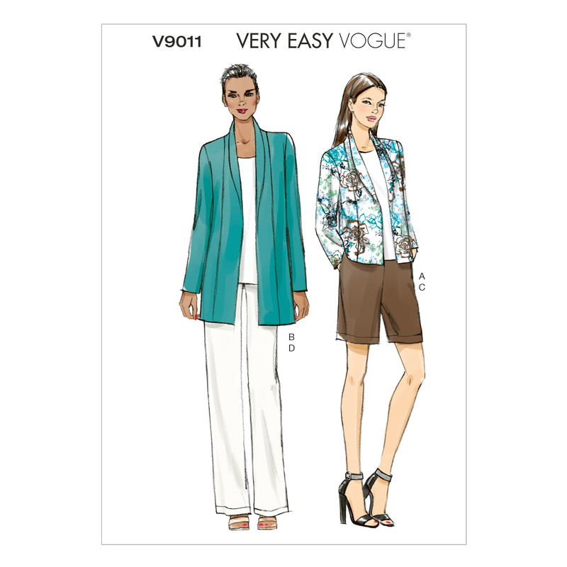 Vogue Sewing Pattern Misses' Jacket, Shorts and Pants 9011y (Sizes XS-S-M)