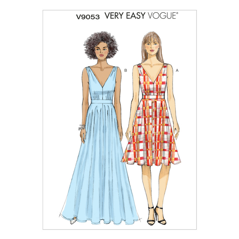 Vogue Sewing Pattern Misses' Dress 9053E5 (Sizes 14-22)