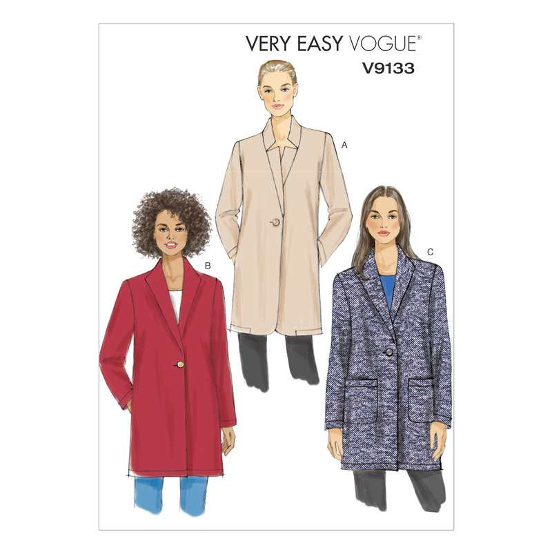 Vogue Sewing Pattern Misses' Jacket 9133y (Sizes XS-S-M)