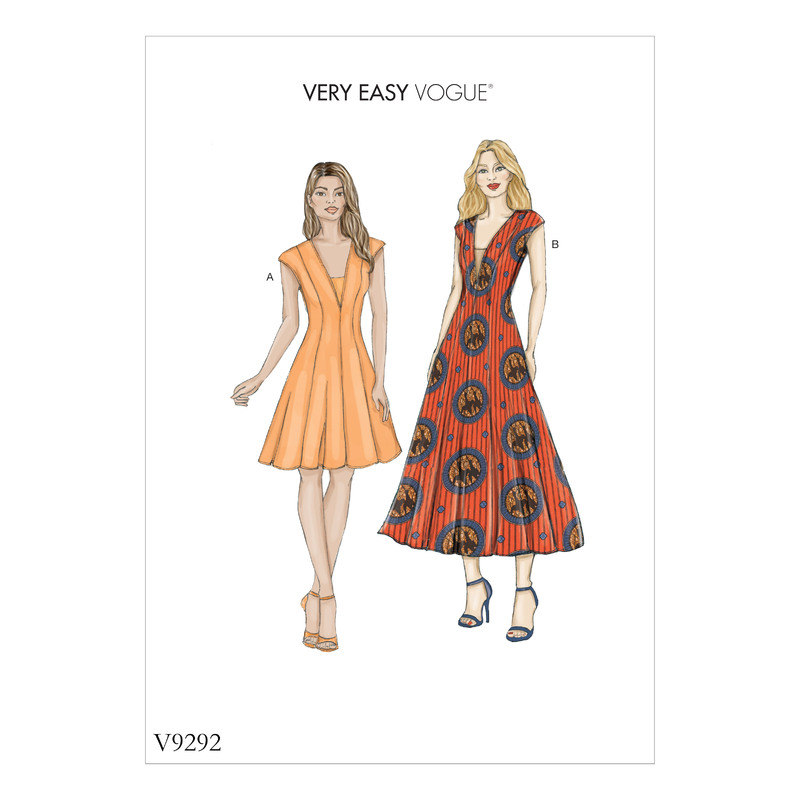 Vogue Sewing Pattern Misses' Dress and Dickie 9292OSZ