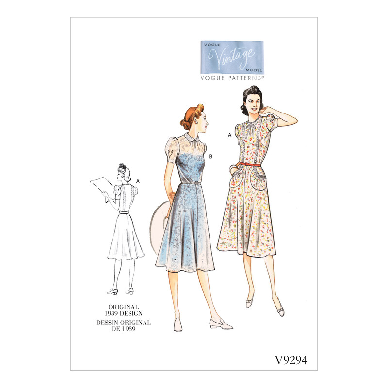 Vogue Sewing Pattern Misses' Dress 9294 A5 (Sizes 6-14) 