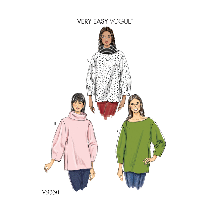 Vogue Sewing Pattern Misses' Top 9330OSZ