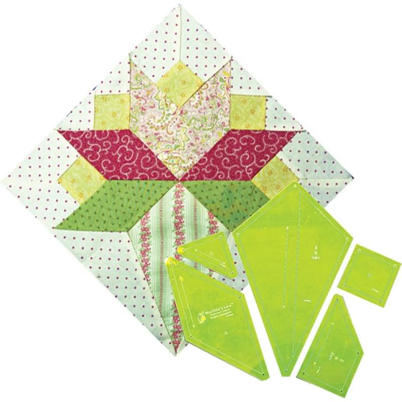 Brides Bouquet Piece Patchwork Template Set, VT964