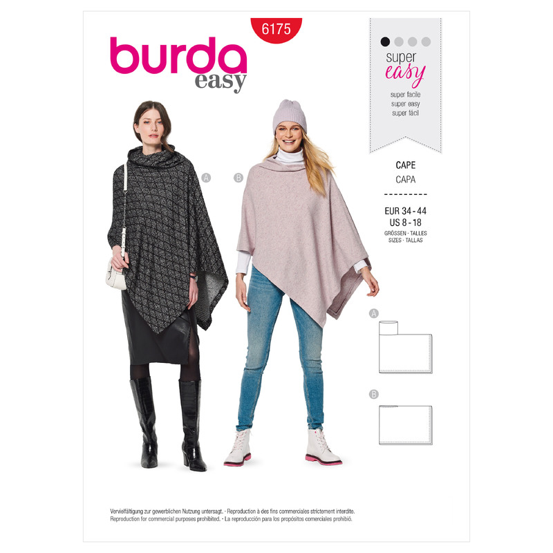 6175 BUR MISSES JACKET Burda Sewing Pattern 6175