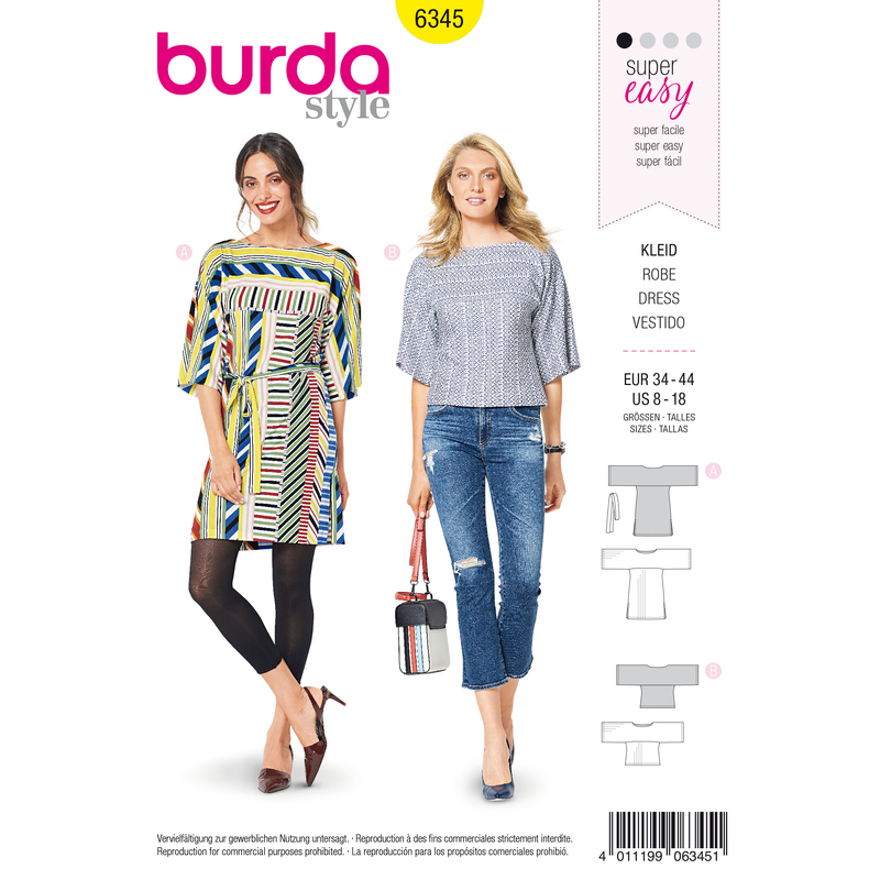 Burda Style Pattern 6345 Misses' sportswear Burda Sewing Pattern 6345