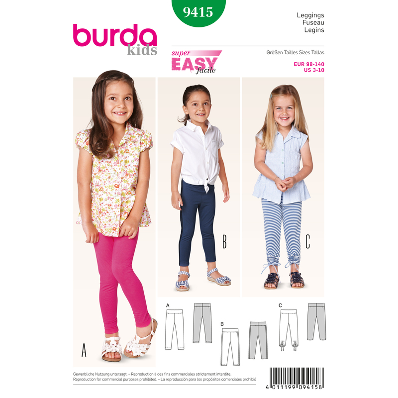 Burda B9384 Babie's Bodysuit and Rompers Sewing Pattern Burda Sewing Pattern 9384