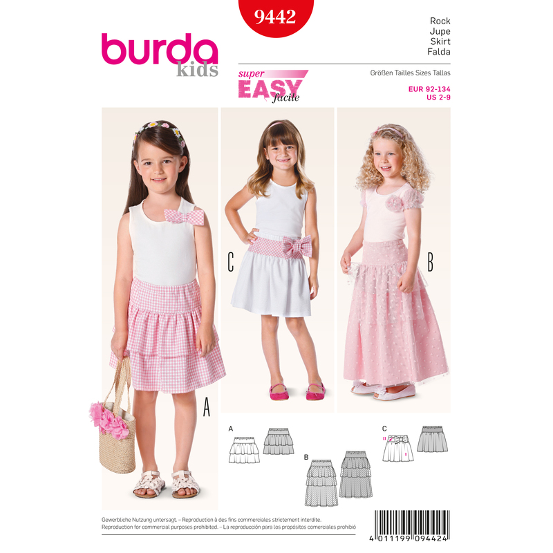 Burda B9442 Burda Style Toddlers Sewing Pattern Burda Sewing Pattern 9442