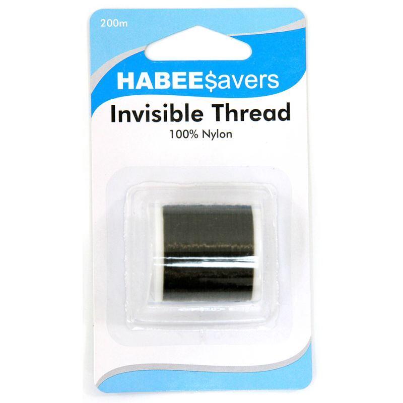 HabeeSavers Invisible Thread, Smoke, 200m, 100% Nylon, Habee$avers Value