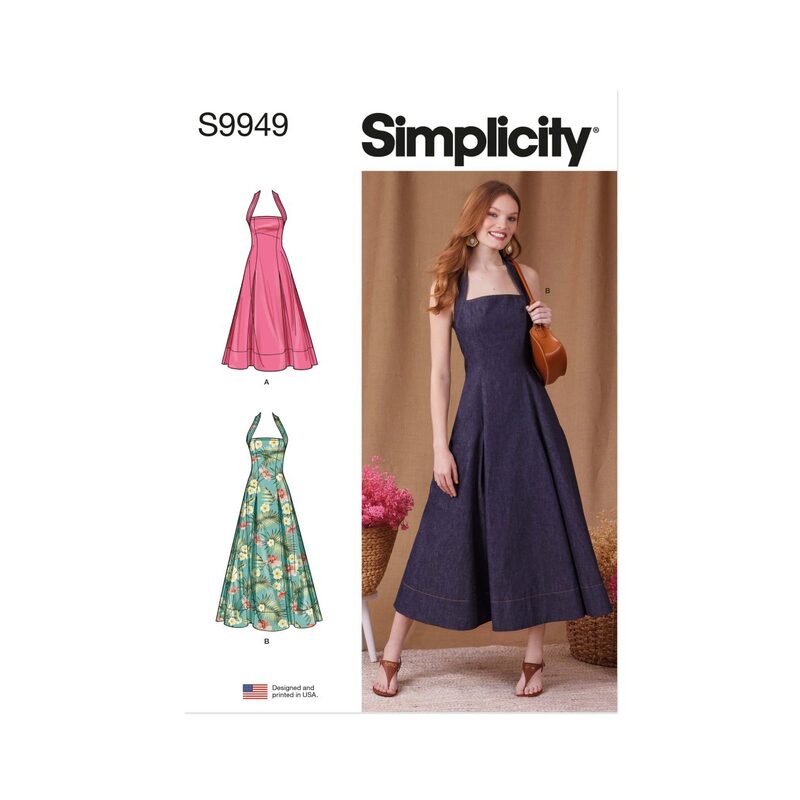 Simplicity Sewing Pattern S9949h5 Misses’ Dress in Two Lengths size 6-14