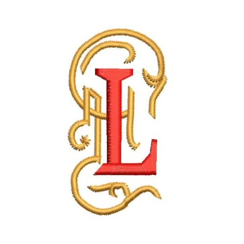 Yebook Alphabet Letter L Embroidery Design Yebook Alphabet L